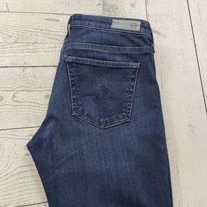 AG Adriano Goldschmied Women's Sz 26 Blue Contour 360 Legging Ankle Skinny Jeans